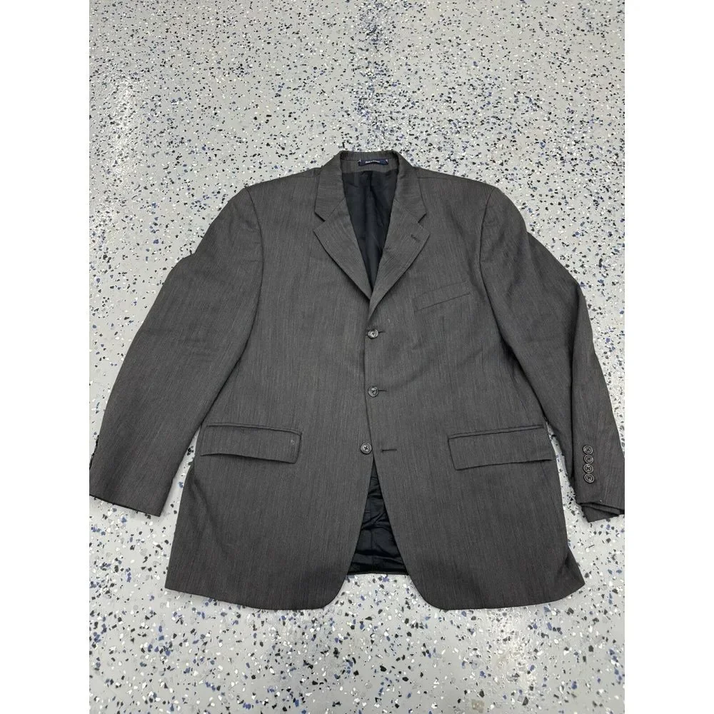 Men's Ralph Lauren Black Sport Coat Blazer XL‎ Wool Used